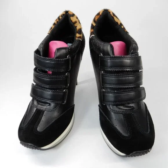 Steve Madden Blaik Stiletto Heels Sneakers Pumps Size 6.5 Black Multi NEW $129 - Picture 10 of 14